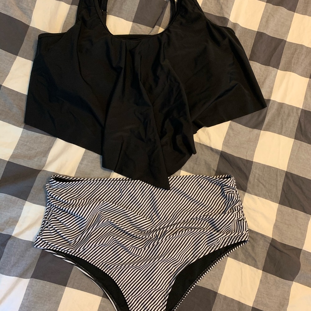 Flowy and flattering high waisted bikini